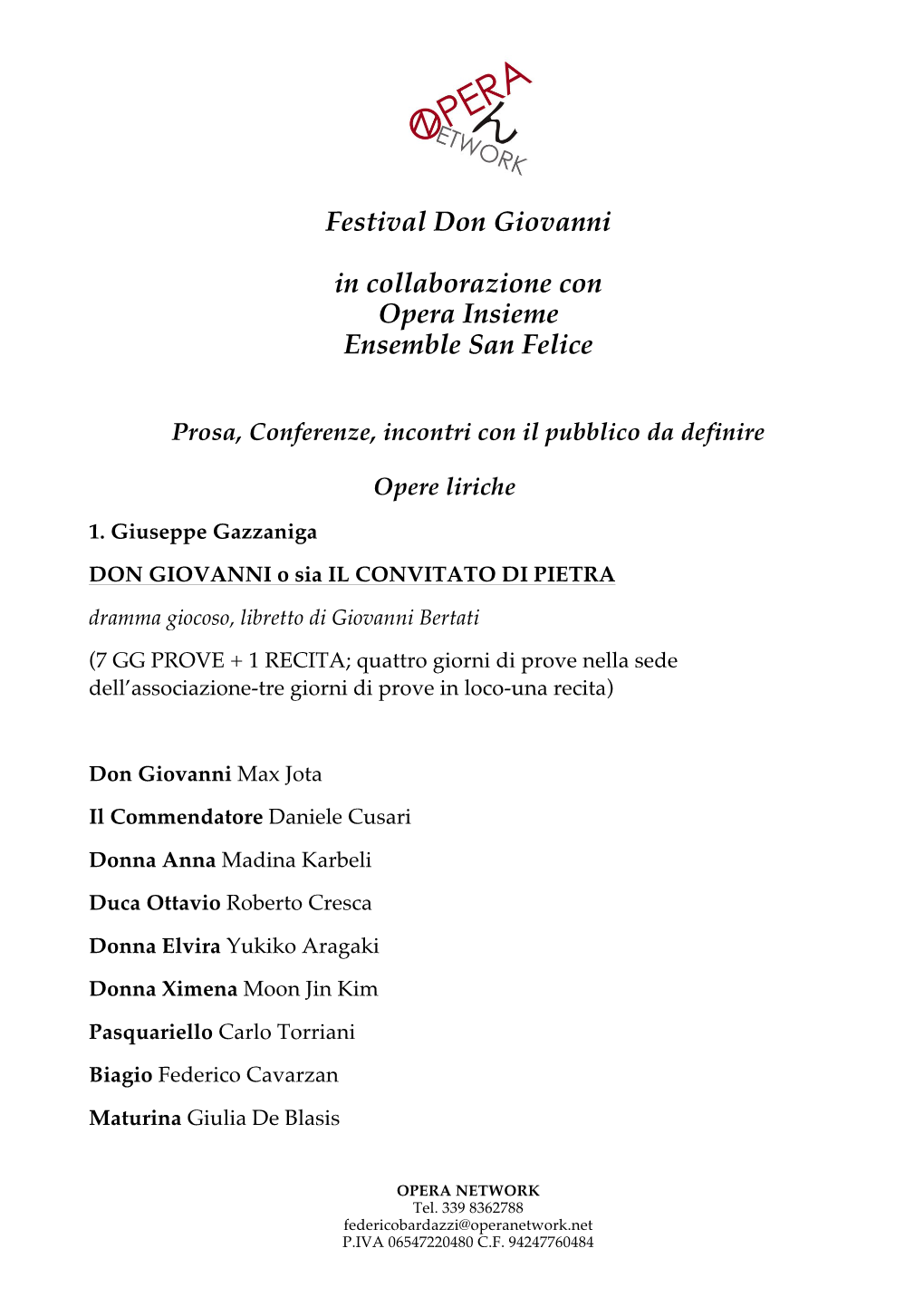 Don Giovanni Festival