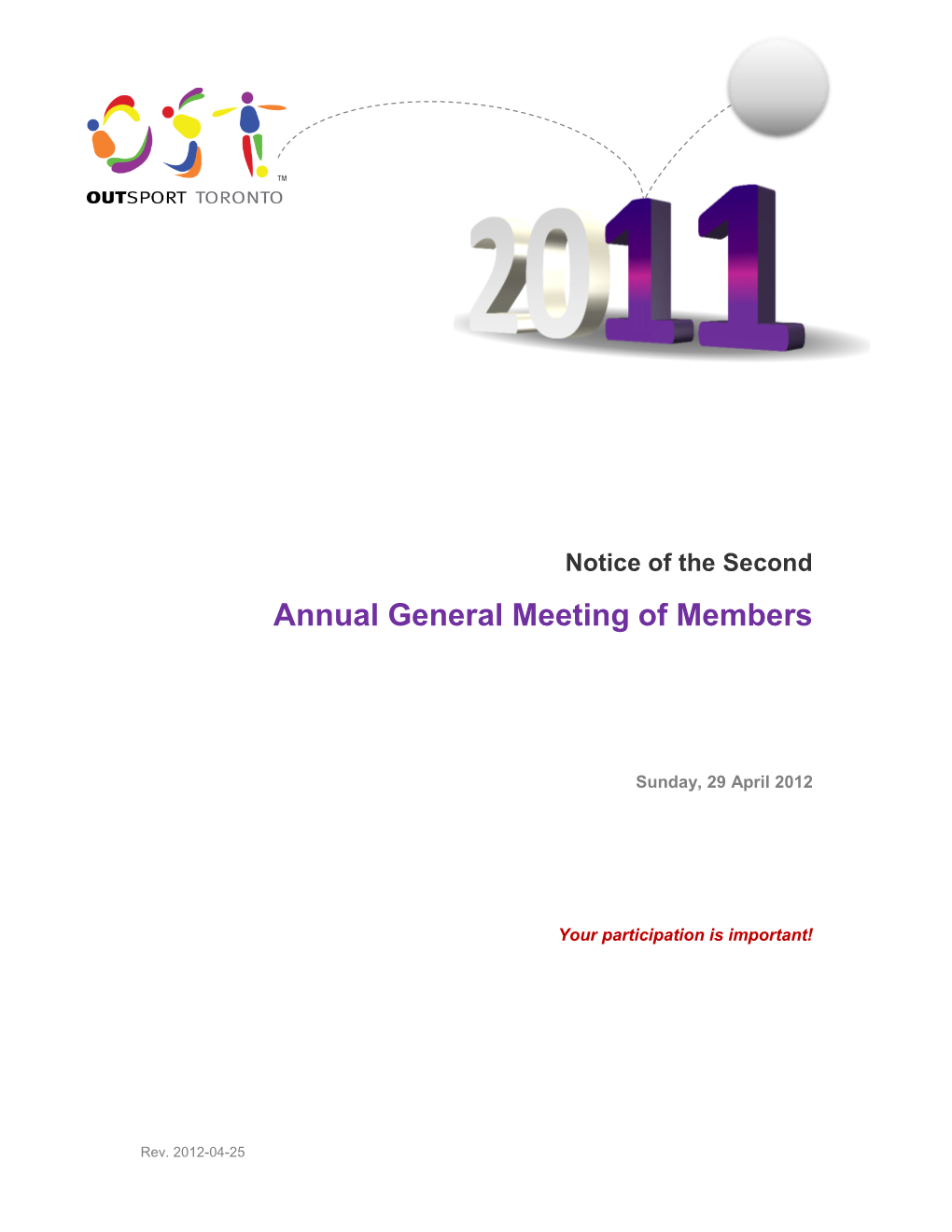 Notice of Second Annual General Meeting Of