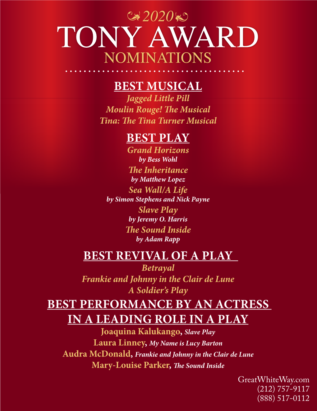 Tony Award Nominations