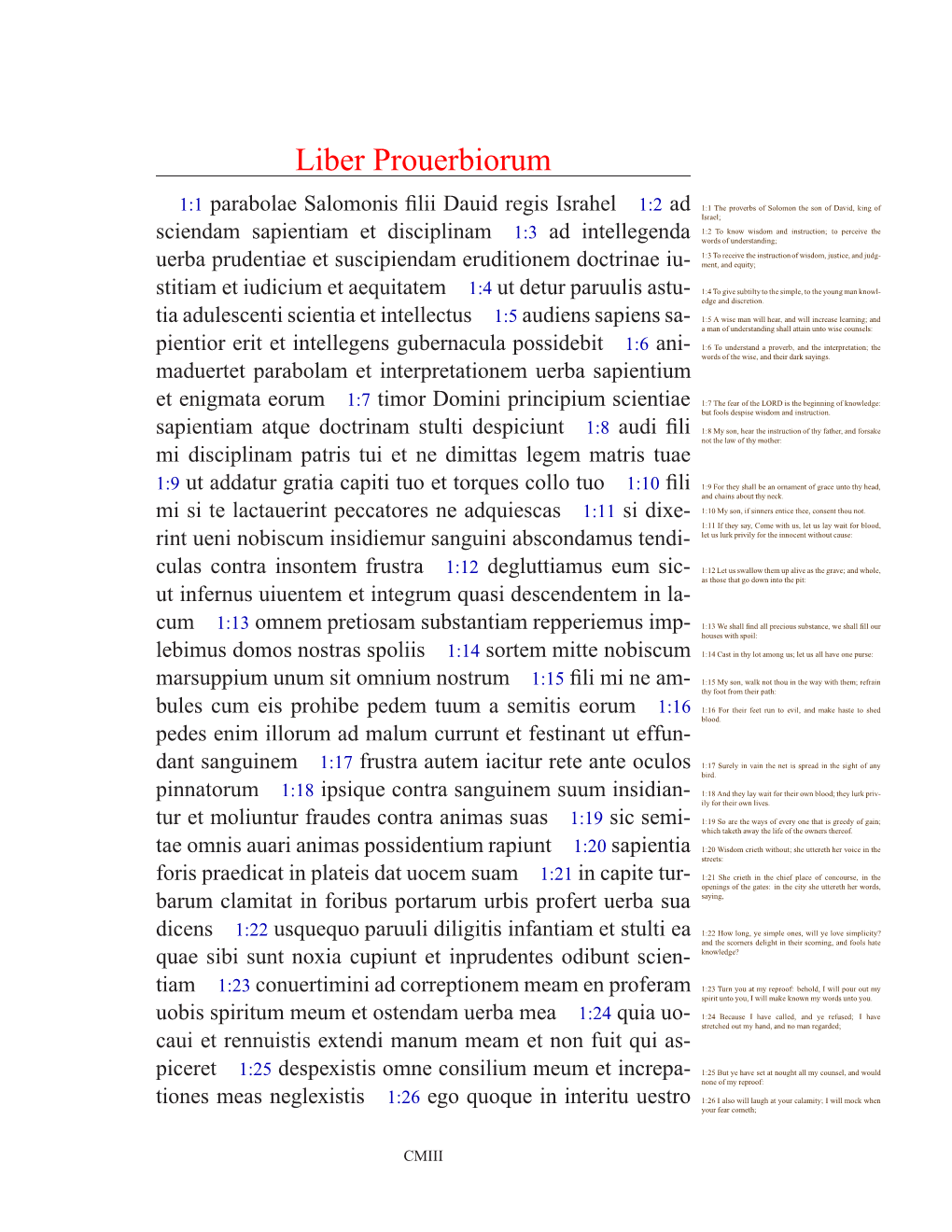 Liber Prouerbiorum