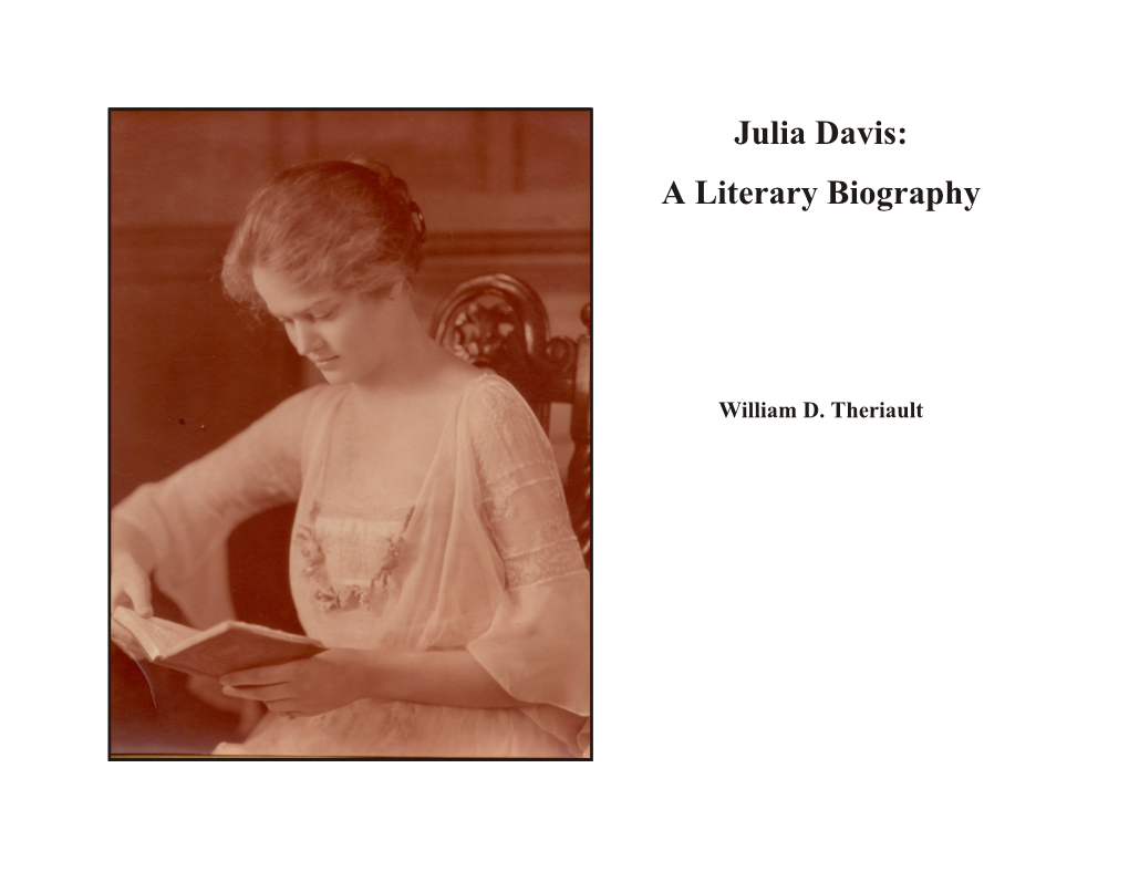 Julia Davis: a Literary Biography