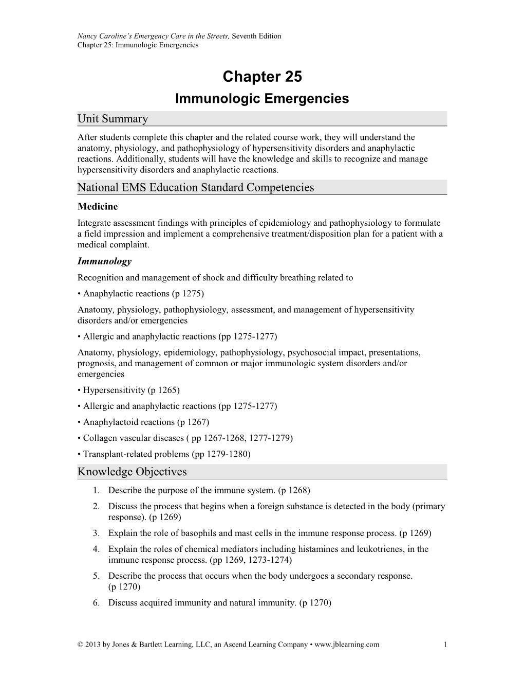 Emergency Care and Transportation of the Sick and Injured, Tenth Edition s1