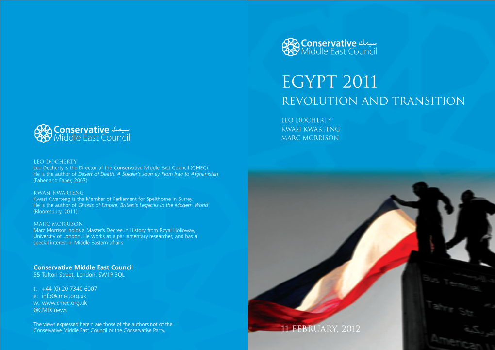 Egypt 2011 Revolution and Transition