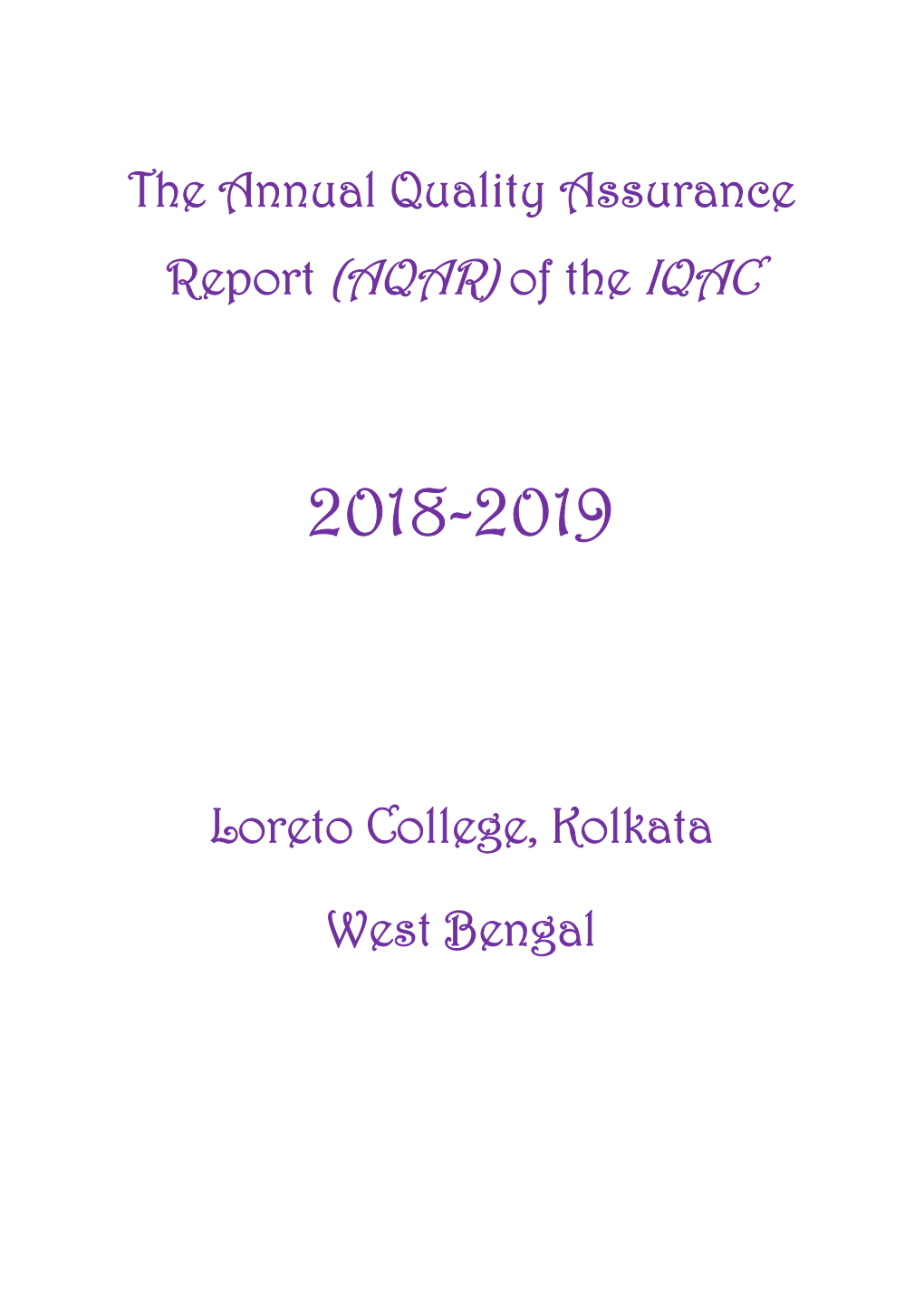 Cpe Report 2018-2019