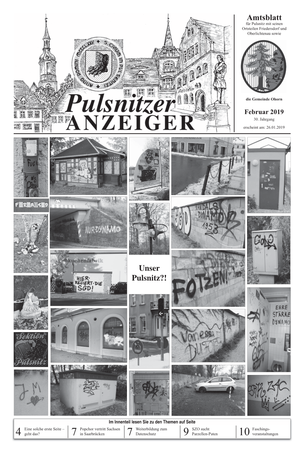 Amtsblatt Für Pulsnitz Mit Seinen Ortsteilen Friedersdorf Und Oberlichtenau Sowie