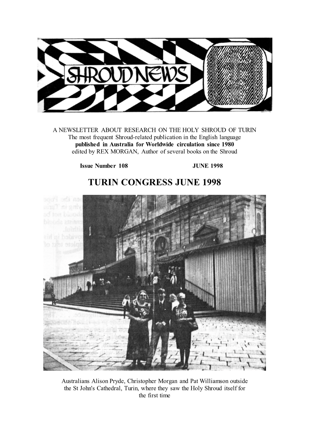 Shroud News Issue #108 June 1998