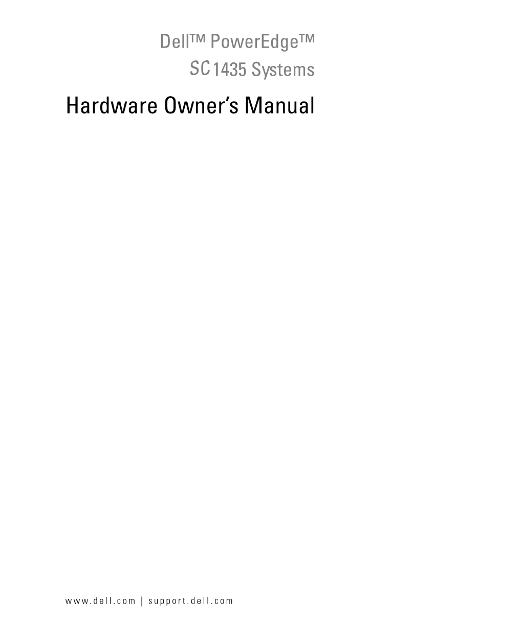 Hardware Owner's Manual