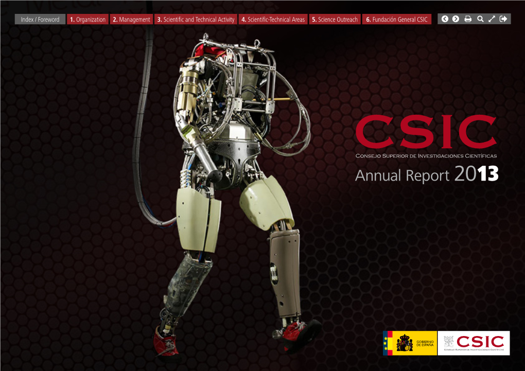 Annual Report 2013 Edit: State Agency Spanish National Research Council Edition Date: June 2014