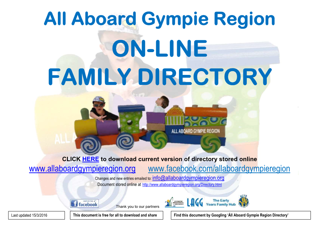 All Aboard Gympie Region Directory