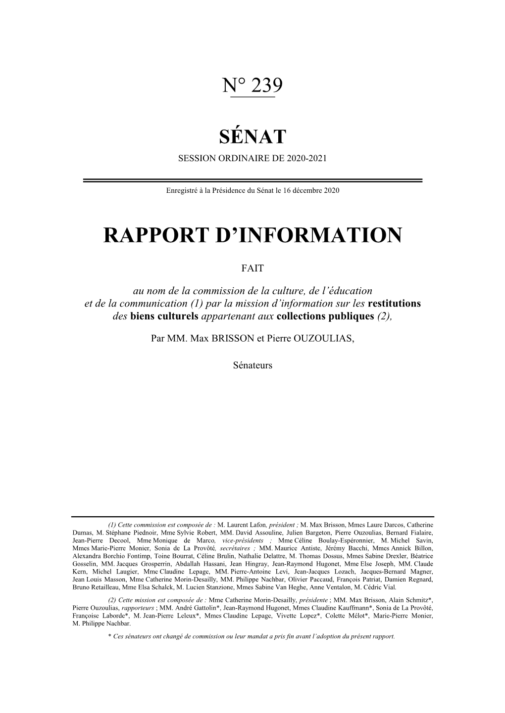 Le Rapport Au Format