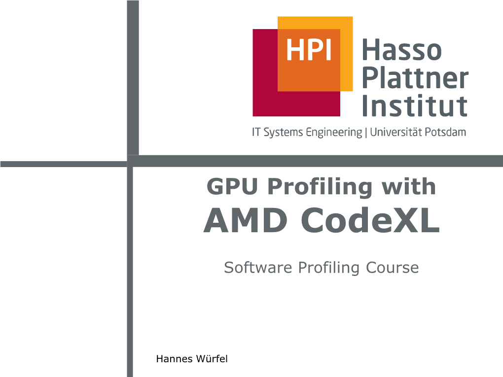 GPU Profiling with AMD Codexl