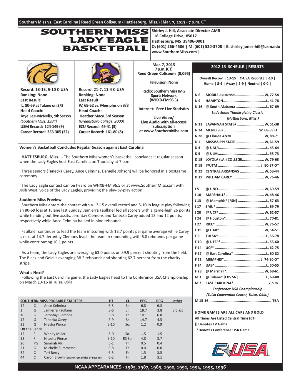 ECU Game2 Notes.Indd