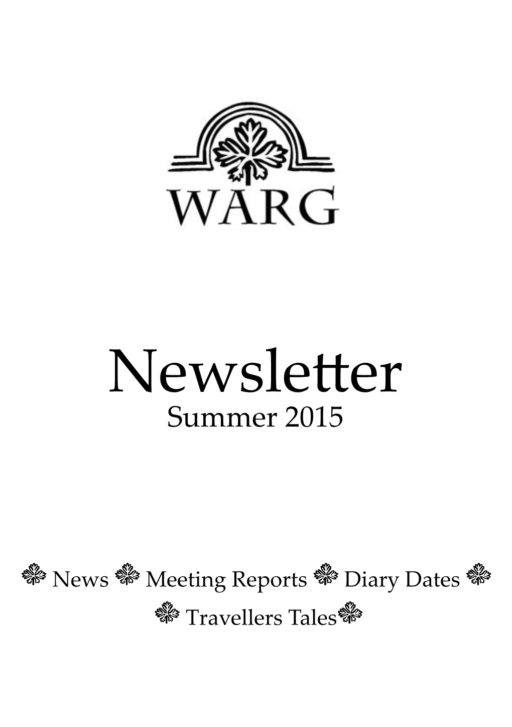 Newsletter Summer 2015