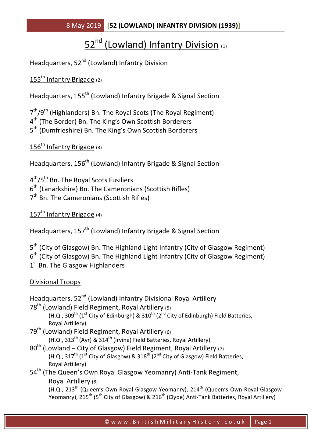 52 (Lowland) Infantry Division (1939)]