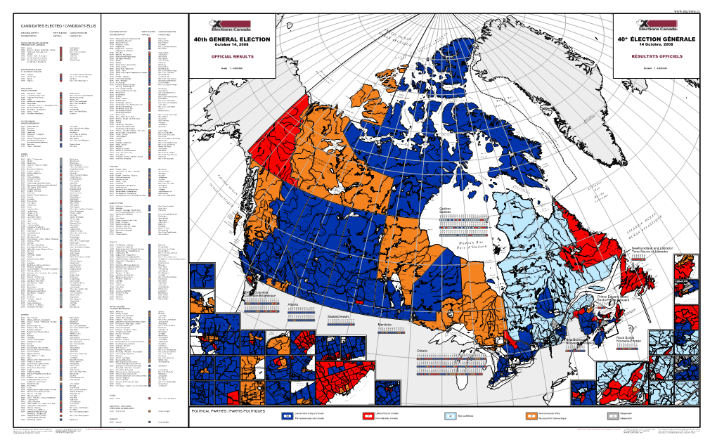 40Th GENERAL ELECTION 40 ÉLECTION GÉNÉRALE