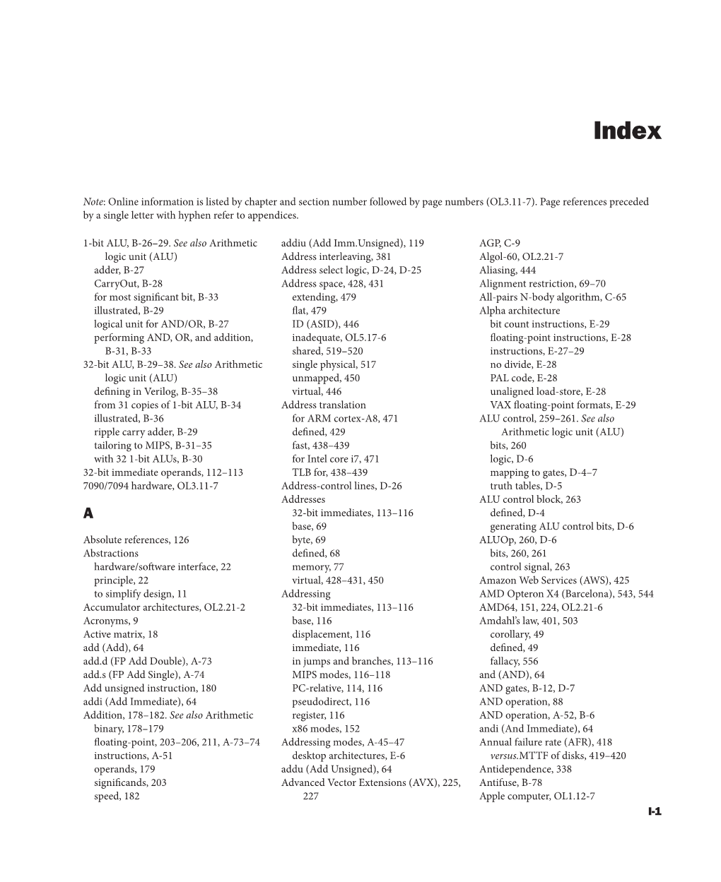 (OL3.11-7). Page References Preceded by a Single Letter with Hyphen Refer to Appendices