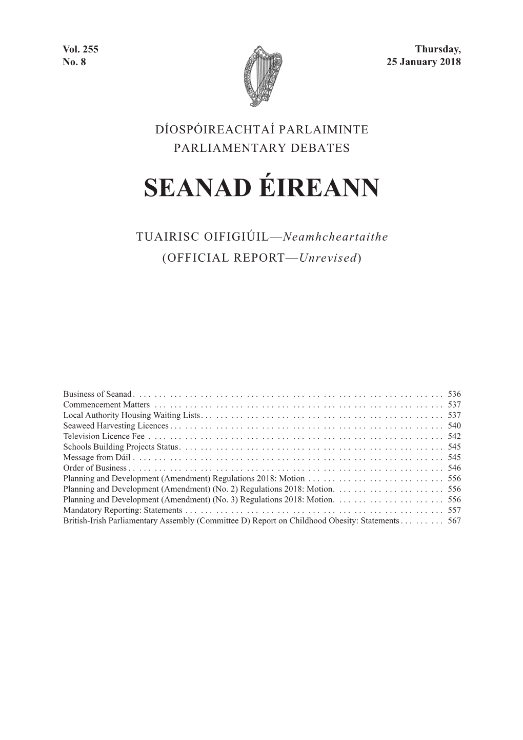 Seanad Éireann