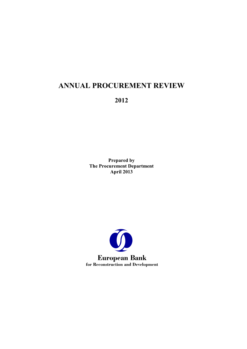 Annual Procurement Review