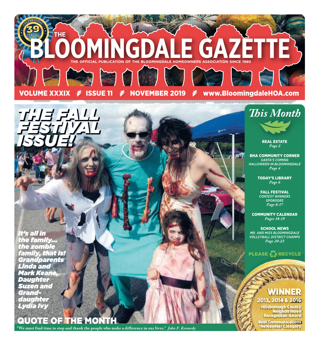 The Bloomingdale Gazette 3509 Bell Shoals Rd
