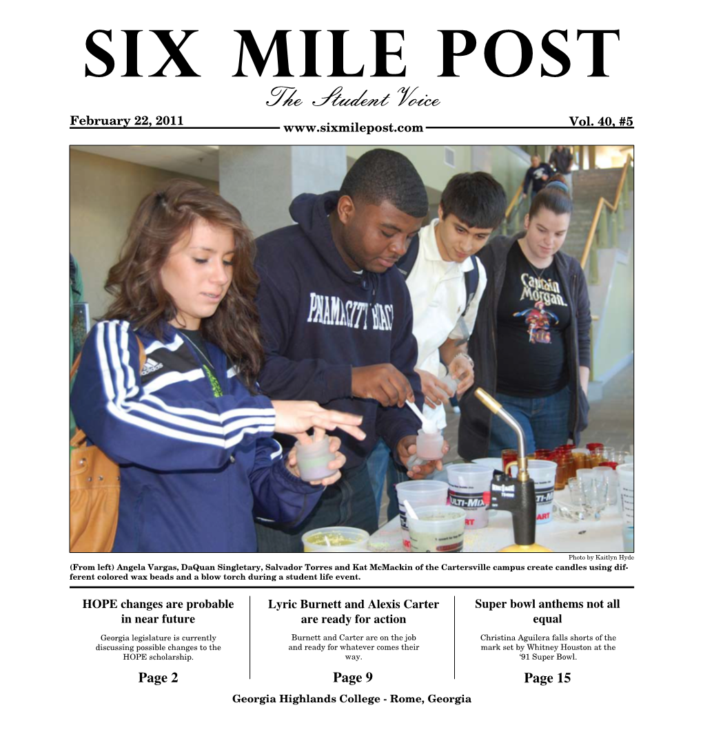 The Student Voice February 22, 2011 Vol