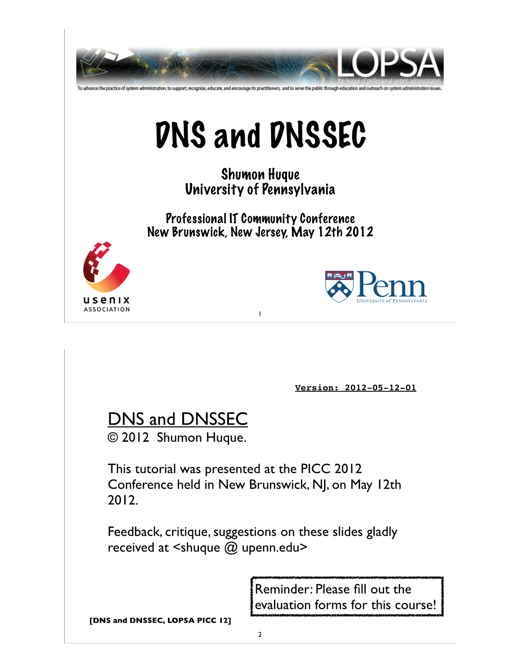 DNS and DNSSEC Tutorial
