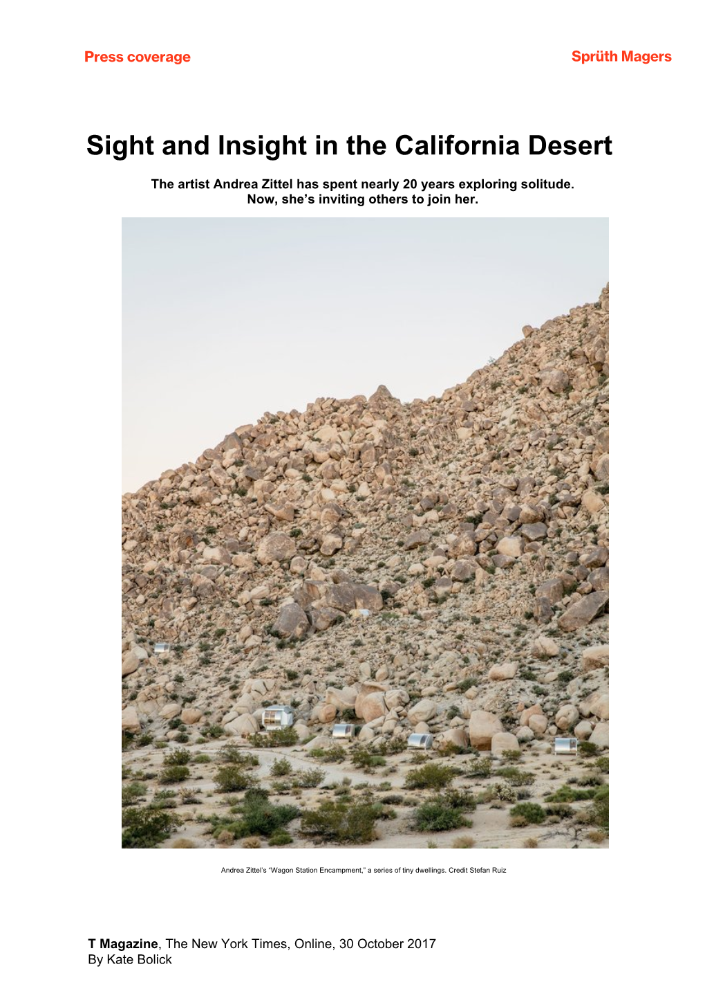 Sight and Insight in the California Desert