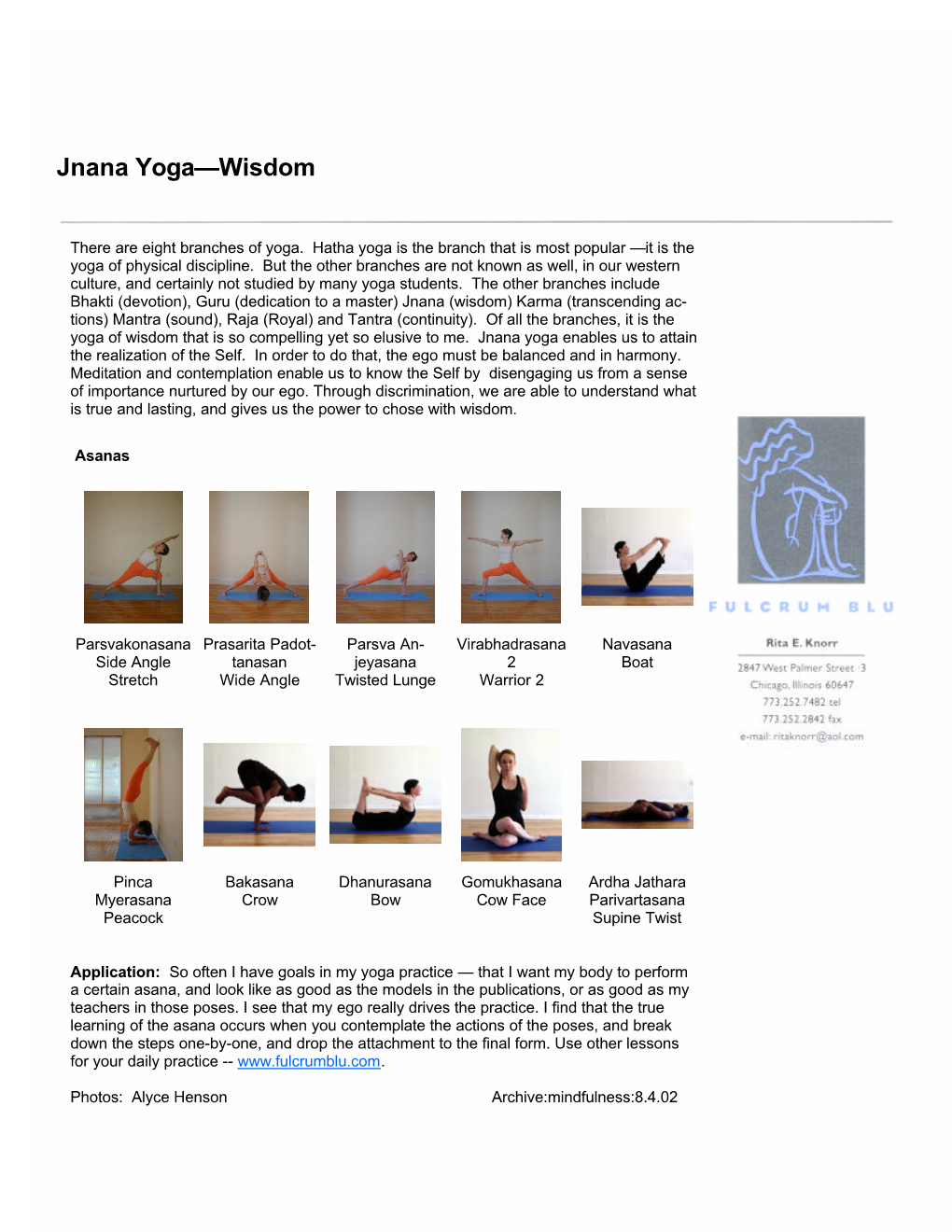 Jnana Yoga—Wisdom