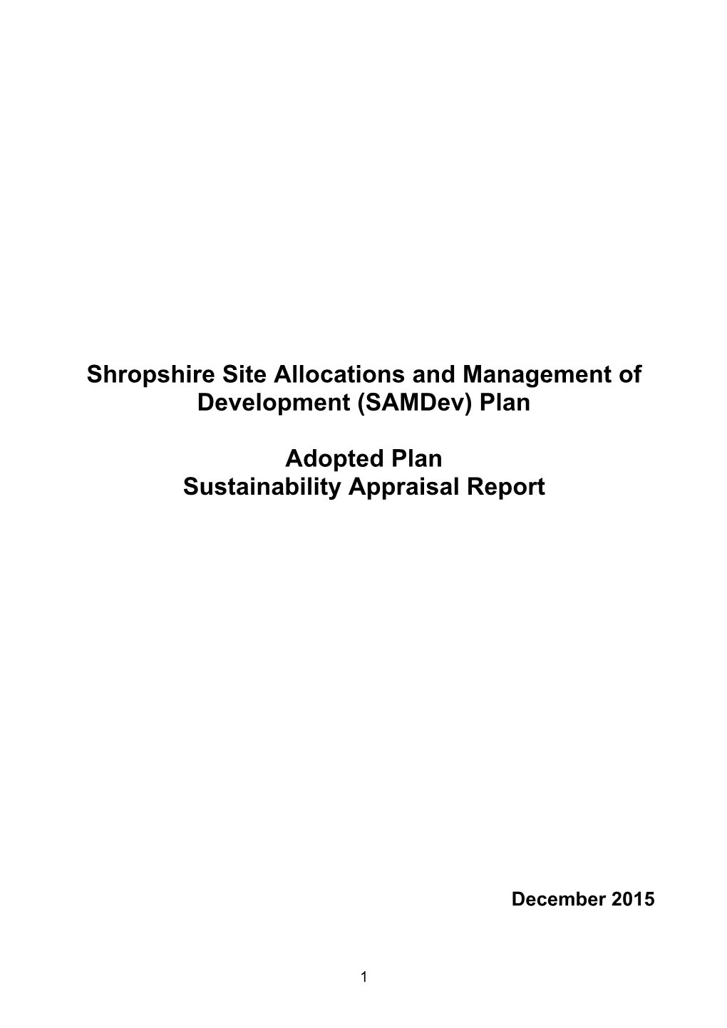 (Samdev) Plan Adopted Plan Sustainability