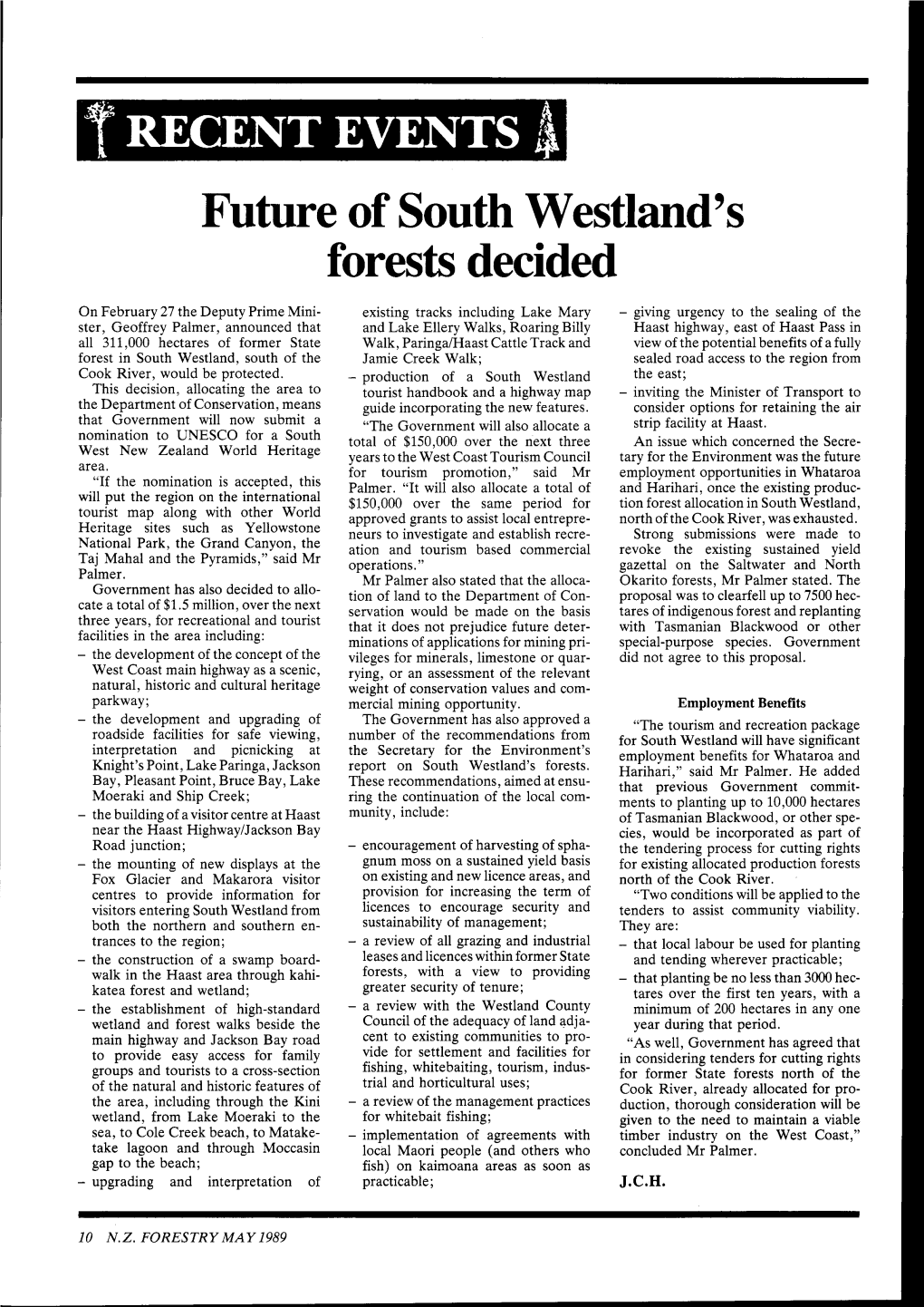 Future of South Westland's Forests Decided