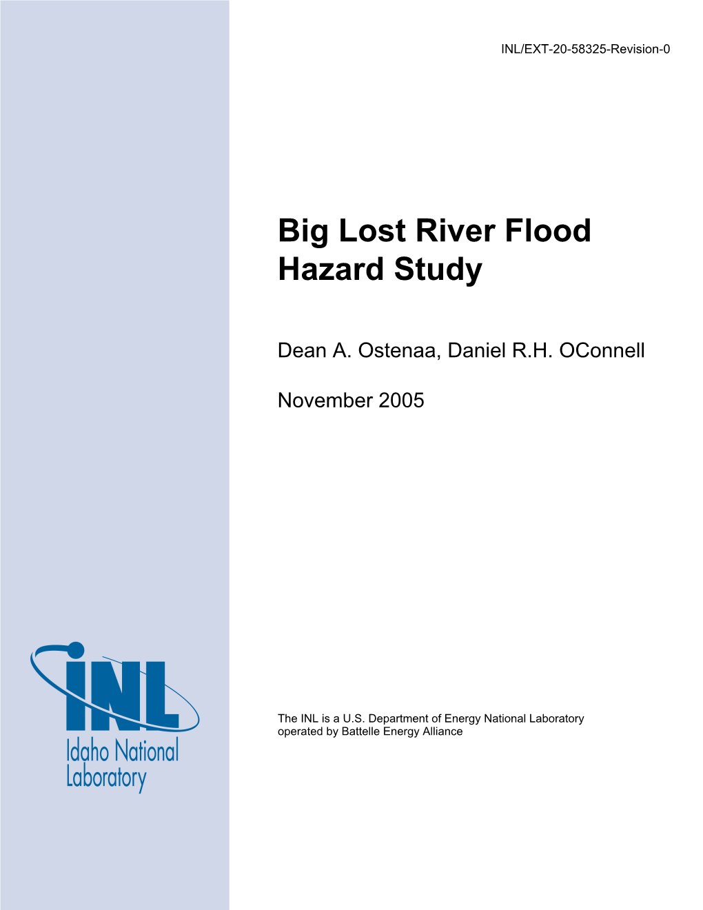 Big Lost River Flood Hazard Study