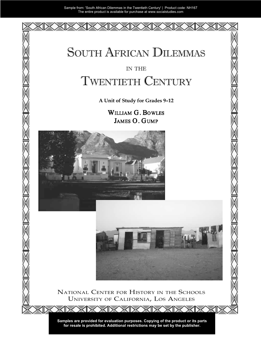 South A.Rican Dilemmas Twentieth Century