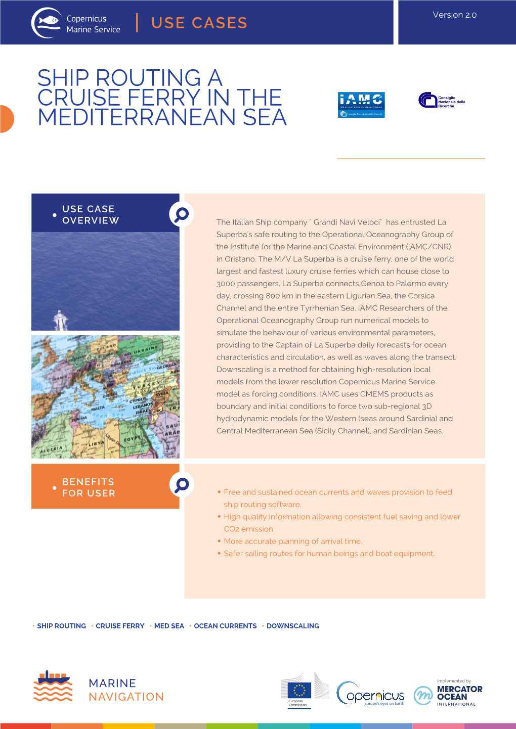 Ship Routing a Cruise Ferry in the Mediterranean Sea