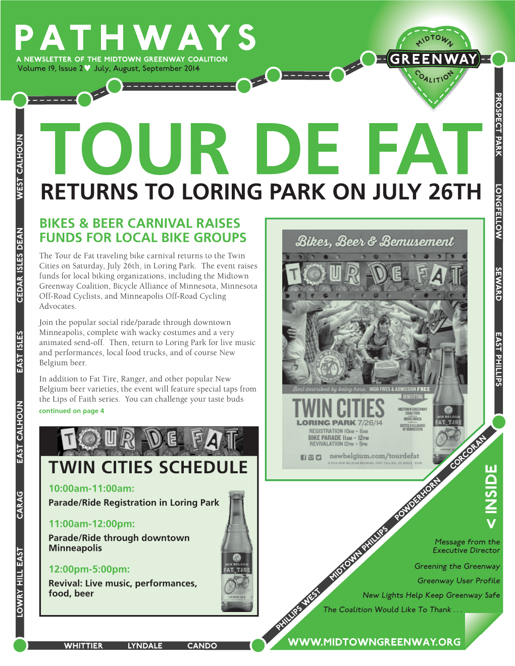 RETURNS to LORING PARK on JULY 26TH Ng Fe Ll Ow We BIKES & BEER CARNIVAL RAISES