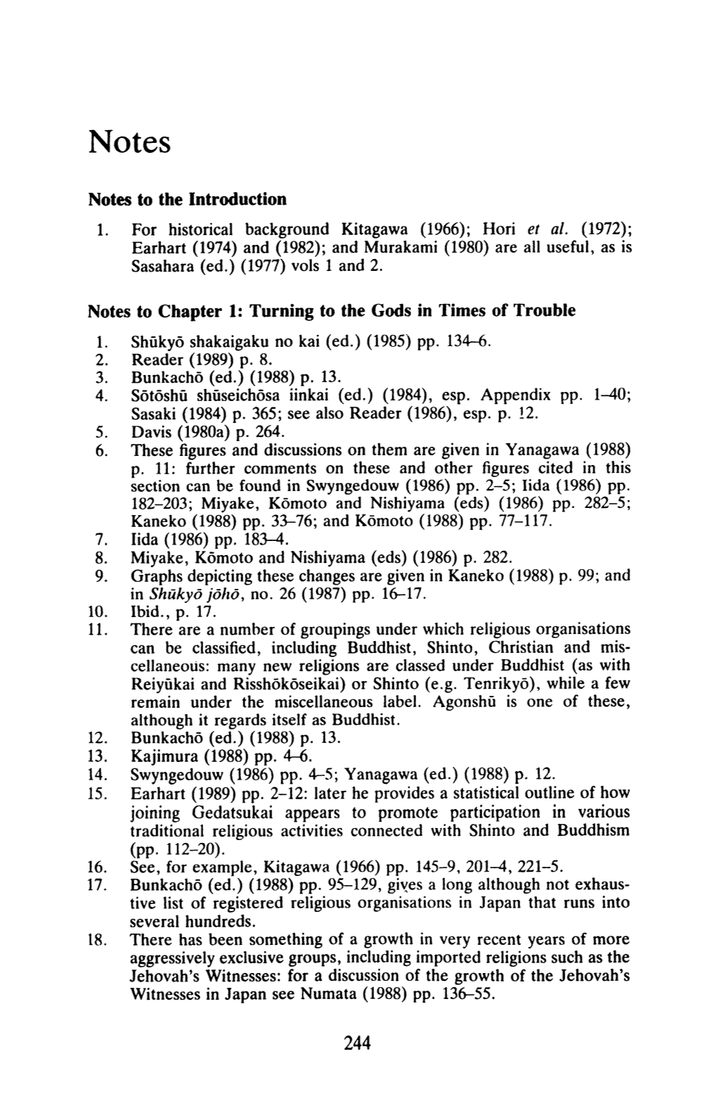 (1974) and (1982); and Murakami (1980) Are All Useful, As Is Sasahara (Ed.) (1977) Vols 1 and 2