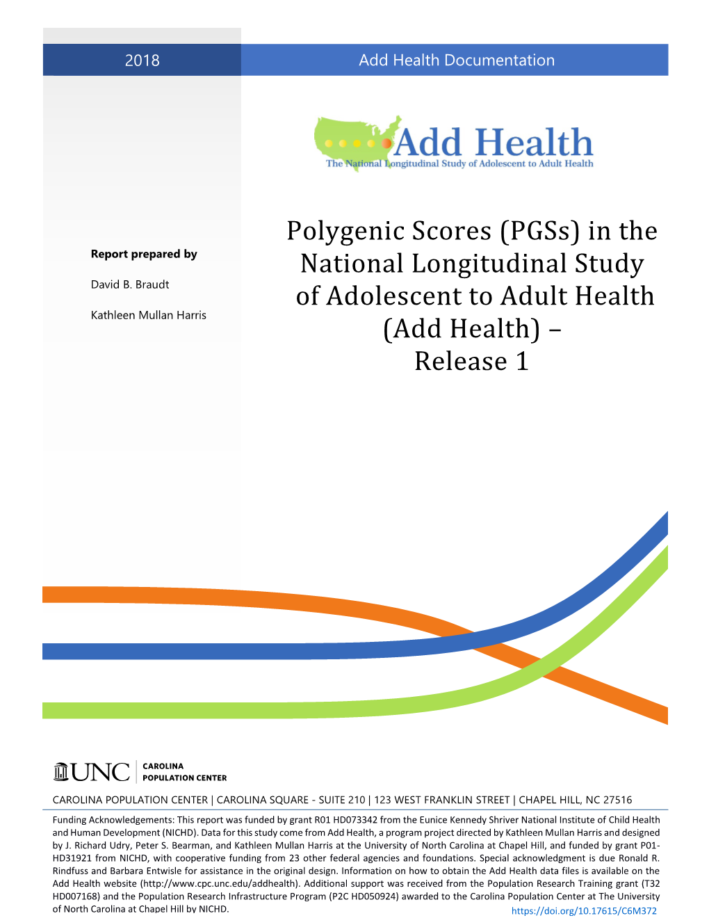 Polygenic Scores (Pgss) in the National Longitudinal Study Of