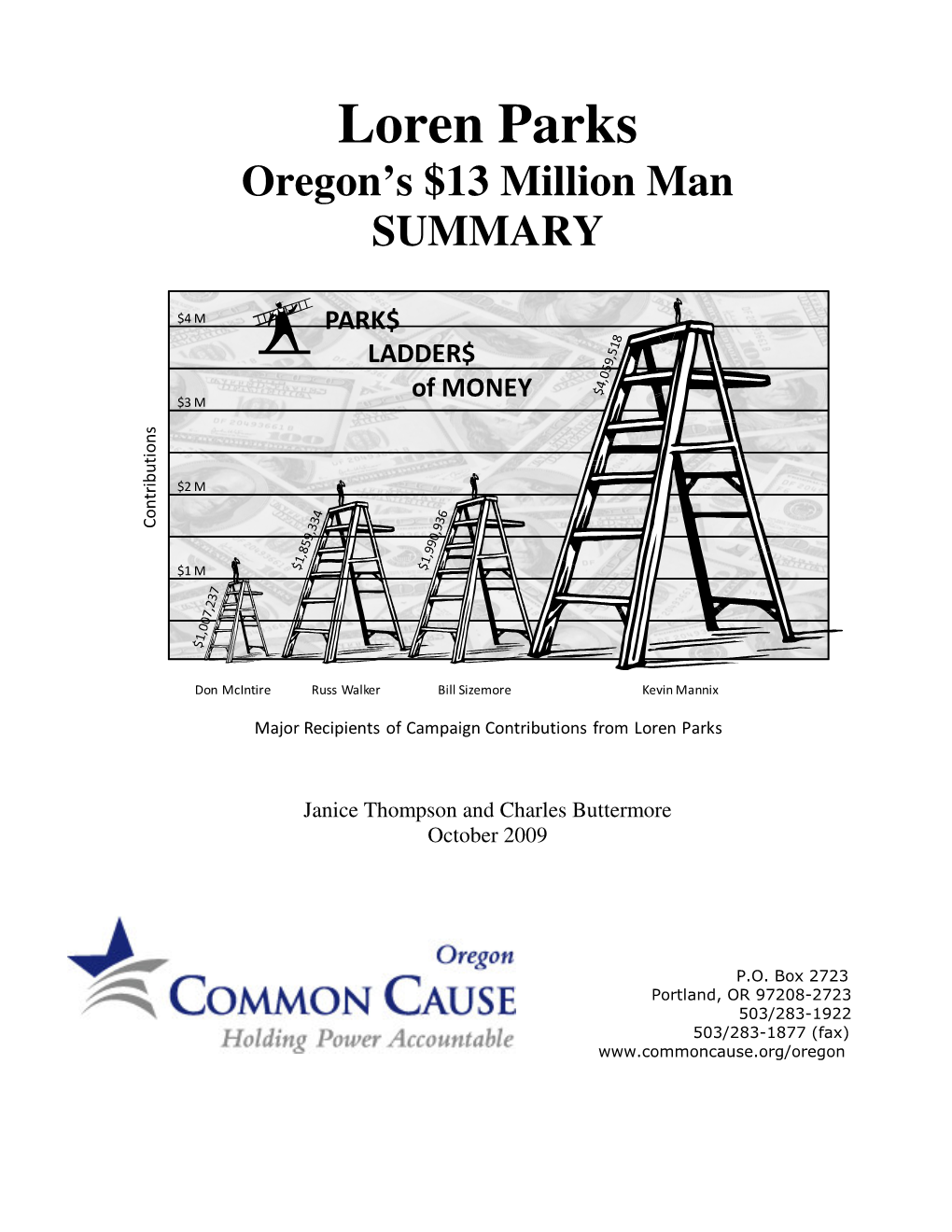 Loren Parks Oregon’S $13 Million Man