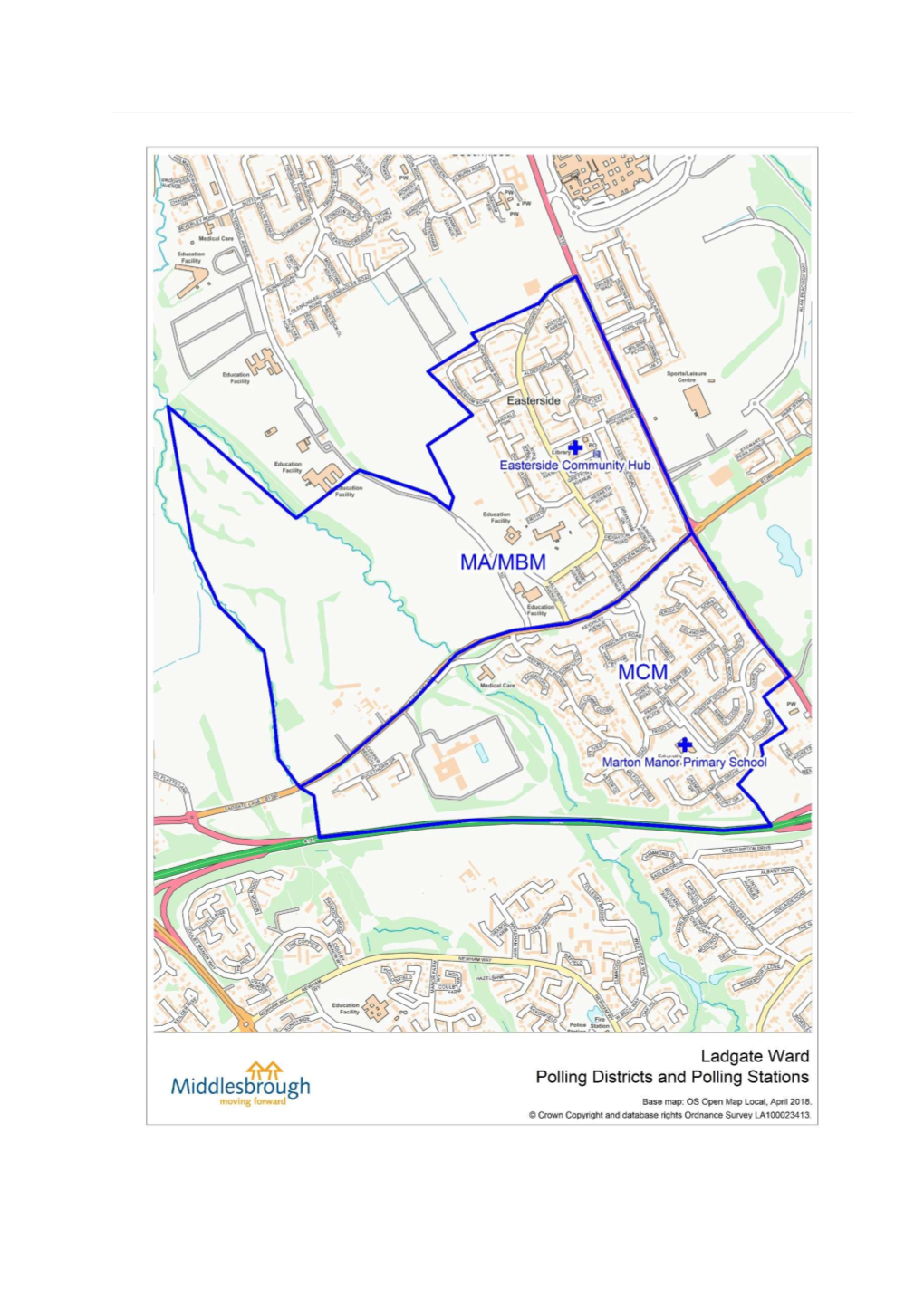 Ladgate Polling Districts: MA / MBM