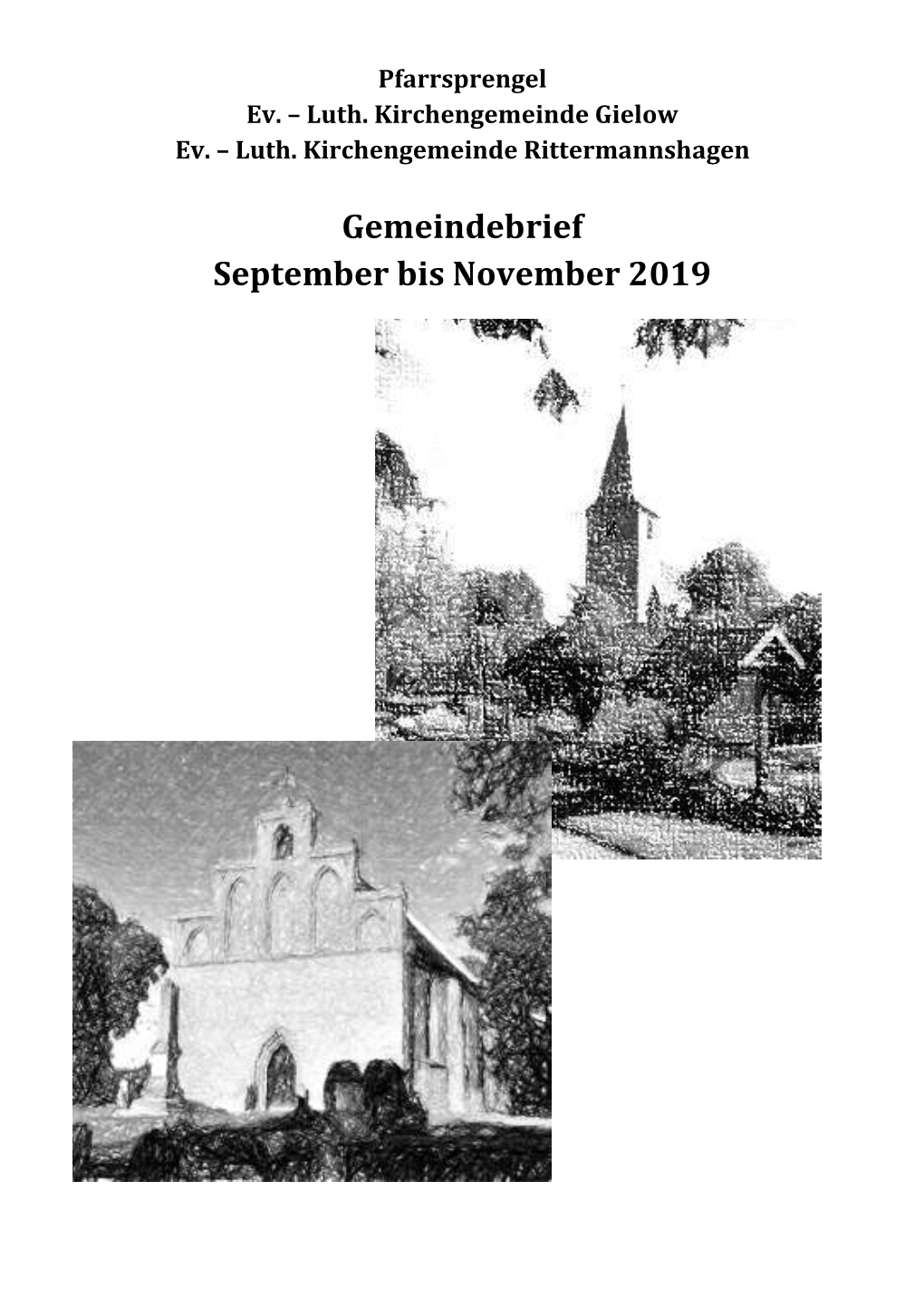 Gemeindebrief September Bis November 2019