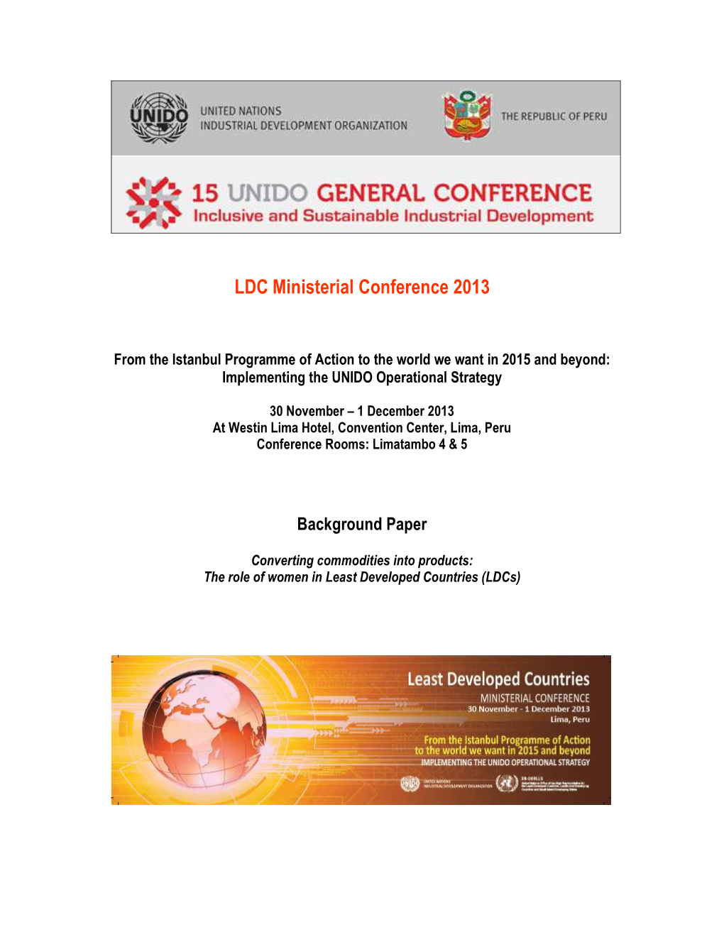 2013 UNIDO LDC Session on Women