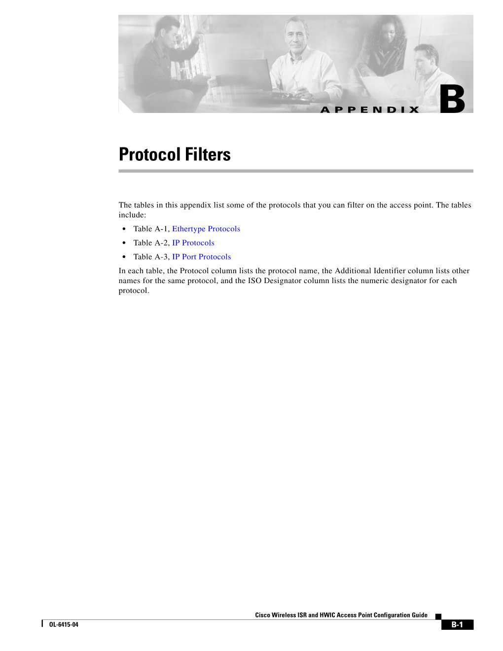 Protocol Filters