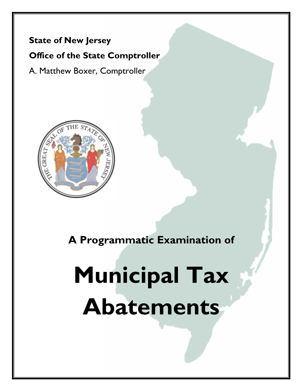Municipal Tax Abatements