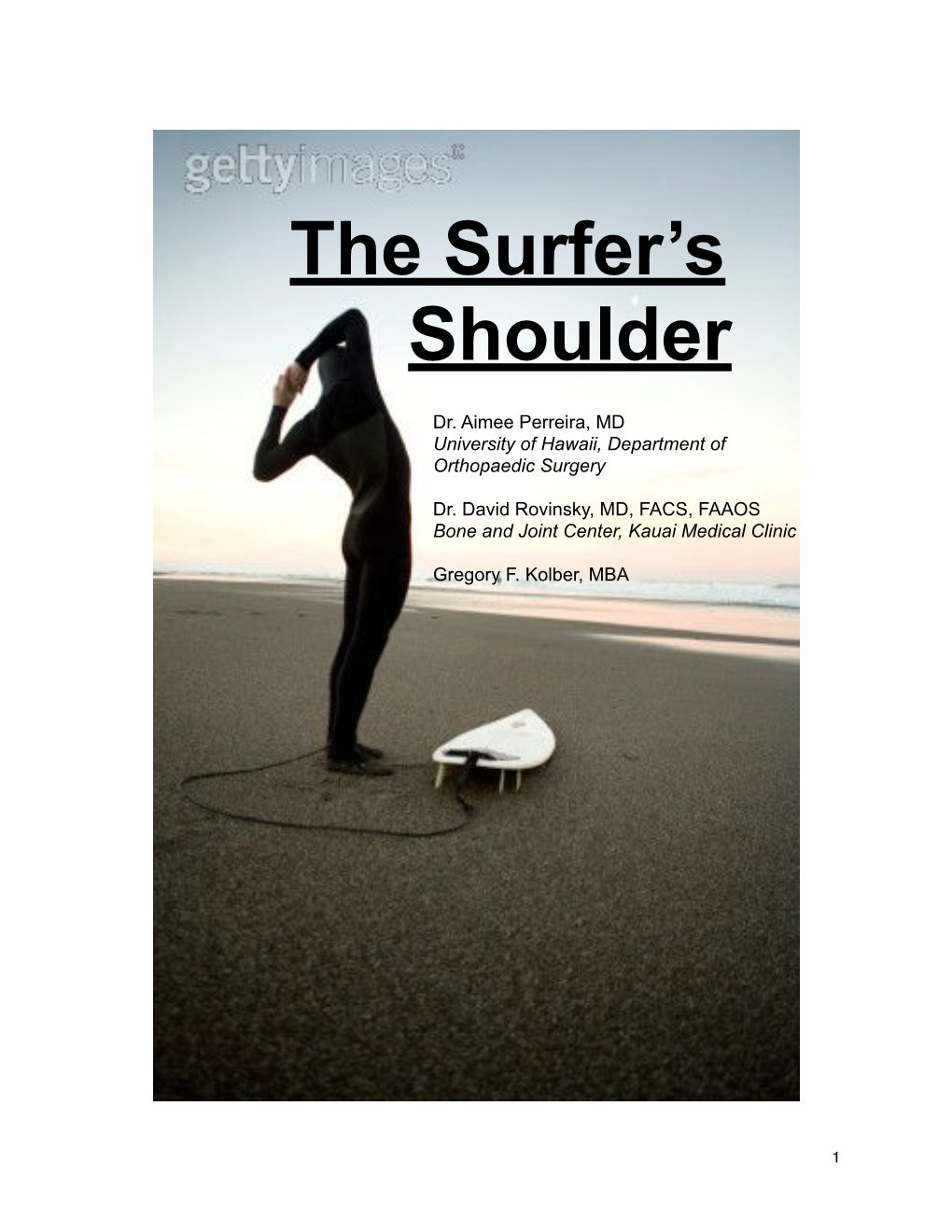 The Surfer's Shoulder