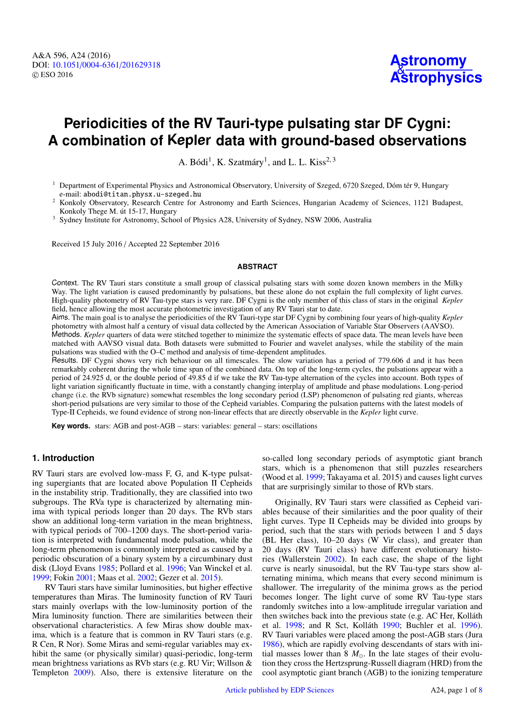 Periodicities of the RV Tauri-Type Pulsating Star DF Cygni: a Combination of Kepler Data with Ground-Based Observations A