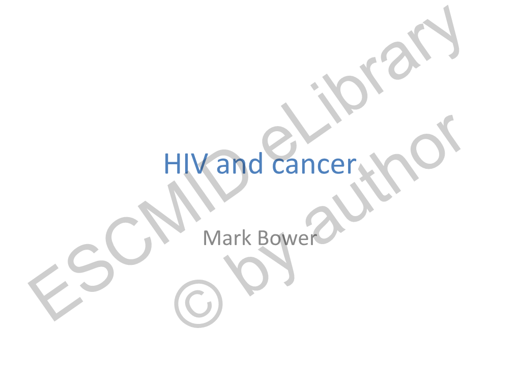 HIV and Cancer