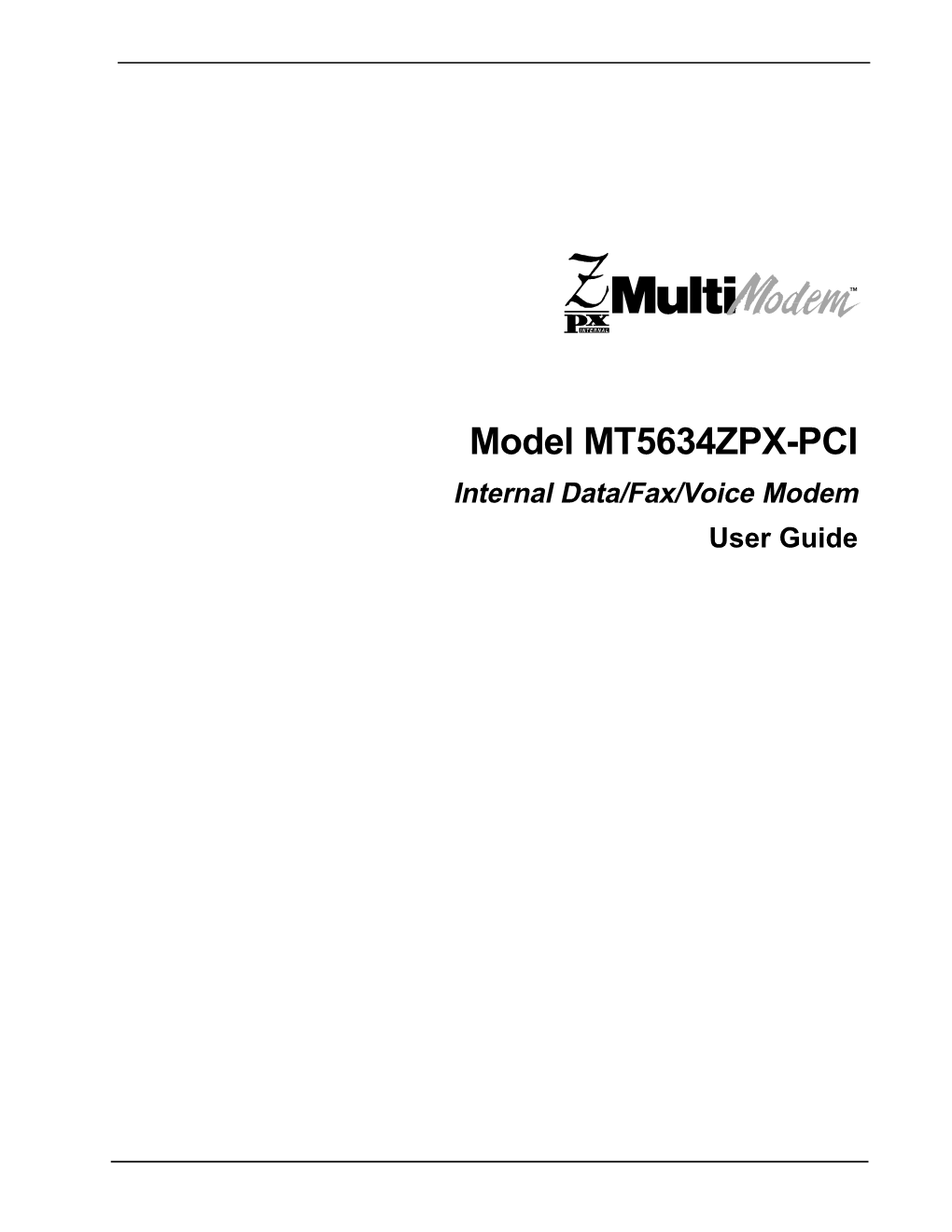 Model MT5634ZPX-PCI