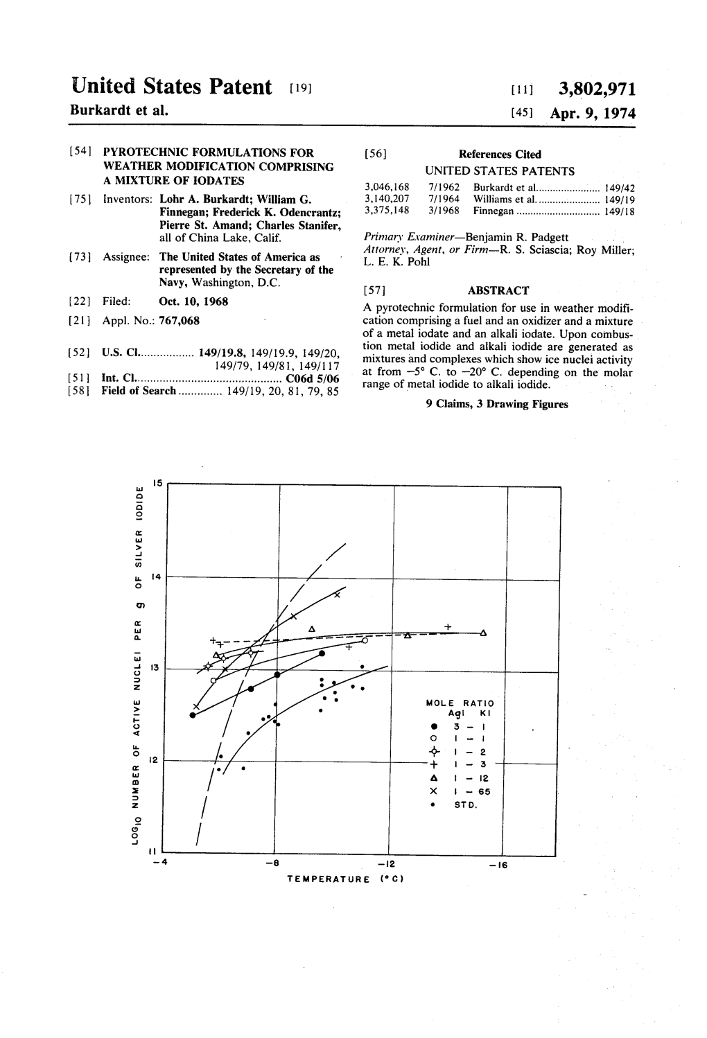 United States Patent [191 [111' 3,802,971 Burkardt Et Al