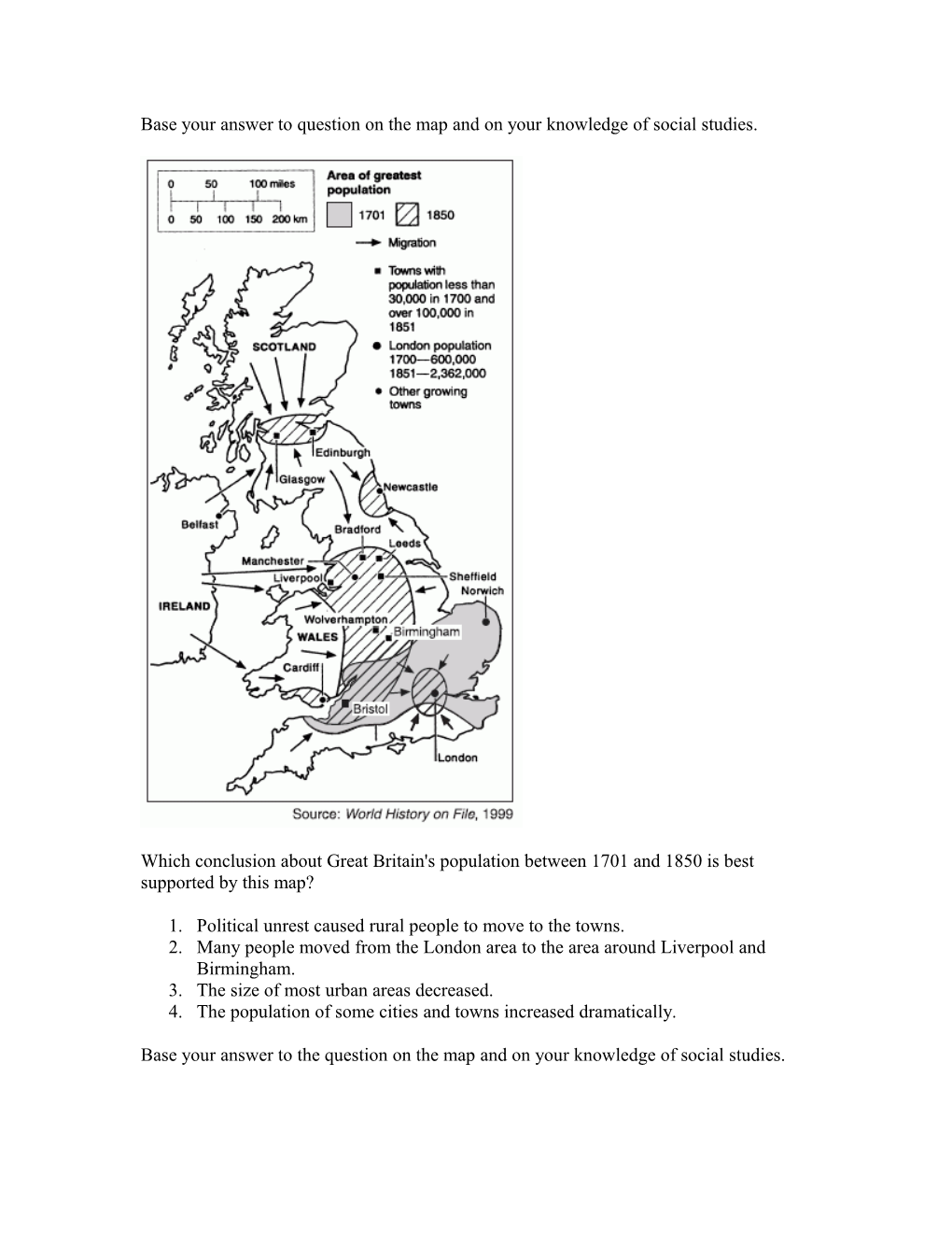 Base Your Answer to Question on the Map and on Your Knowledge of Social Studies