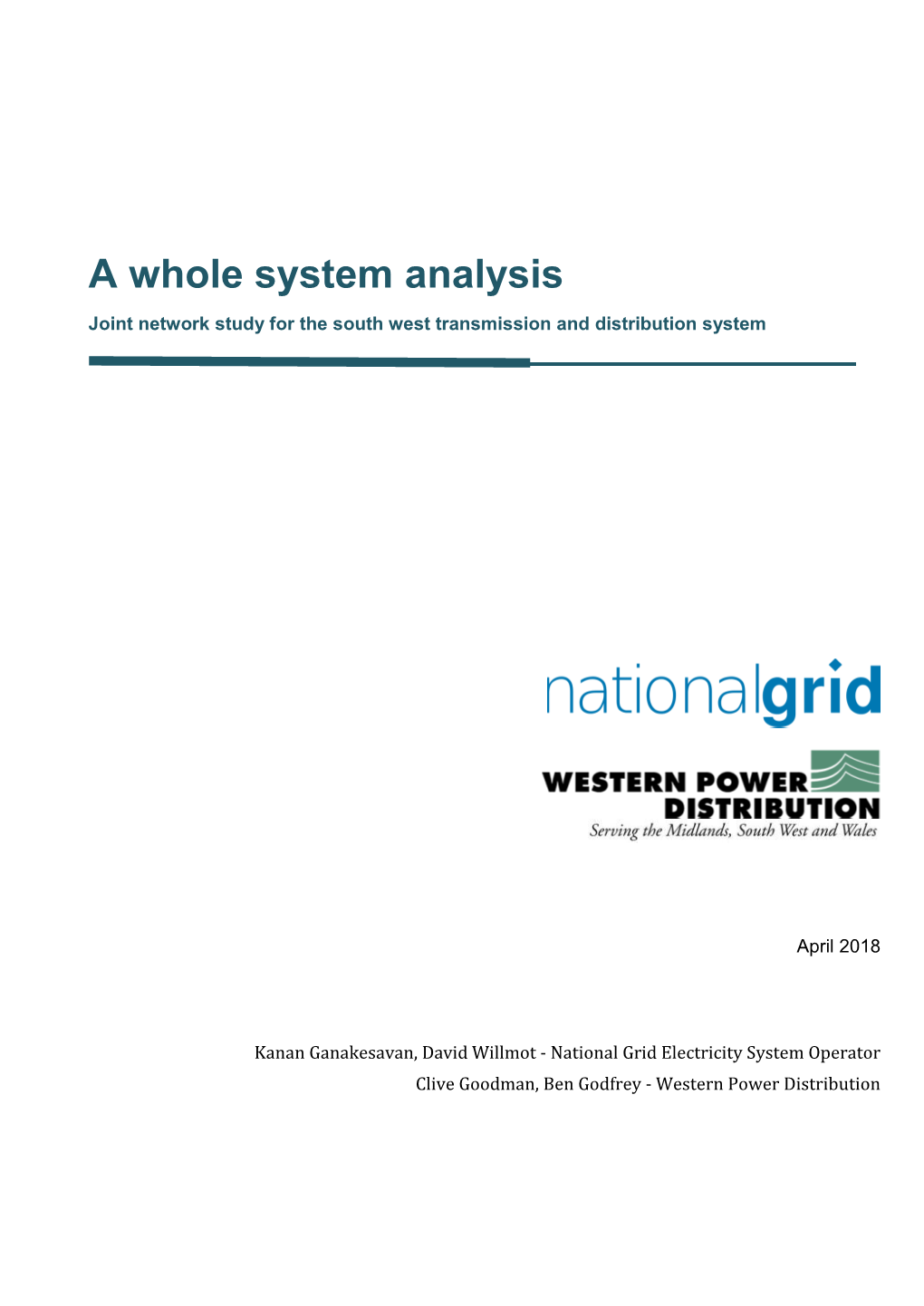 A Whole System Analysis