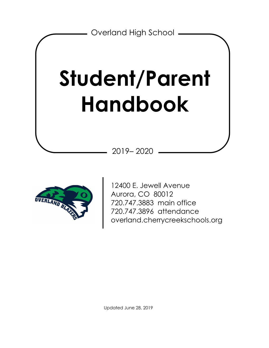 Student/Parent Handbook