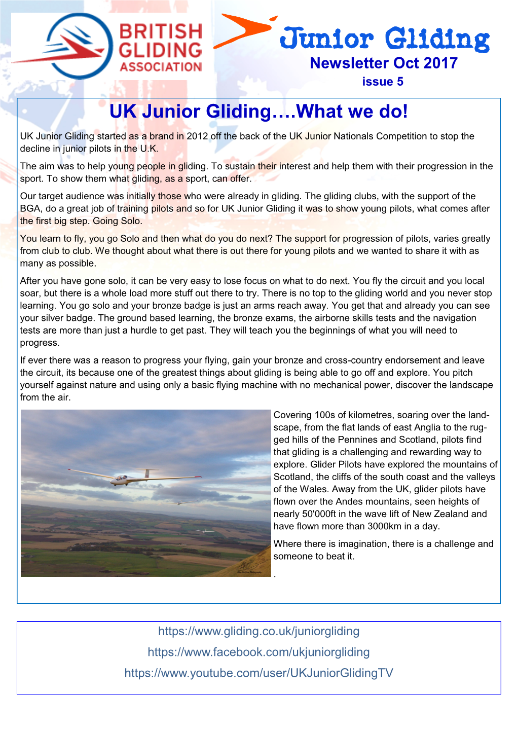 UK Junior Gliding….What We Do!